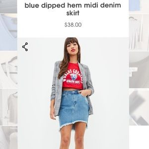 Missguided Denim Skirt